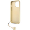 Etui Guess GUHCP14LGF4GGR na iPhone 14 Pro - szare hardcase 4G Charms Collection