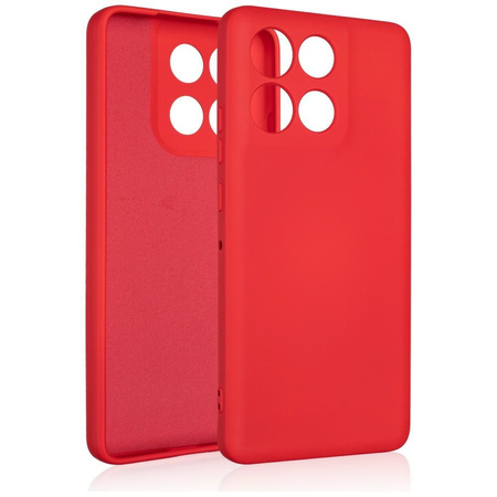 Etui Beline Silicone do Moto G86 Power   5G czerwony