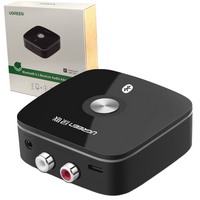 Ugreen adapter odbiornik Bluetooth 5.1 aptX 2RCA / 3,5 mm mini jack czarny (40759)