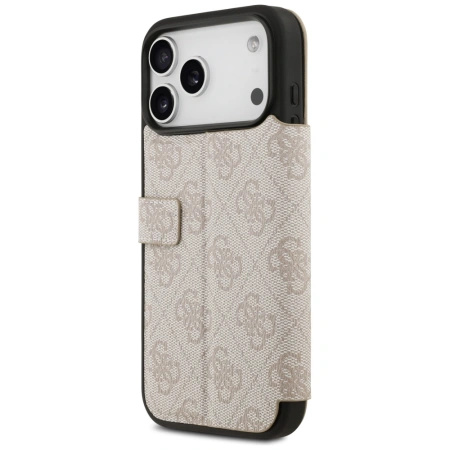 GUESS ETUI BOOK 4G METAL LOGO DO IPHONE 17 PRO MAX ZAMYKANE Z MAGNETYCZNYM