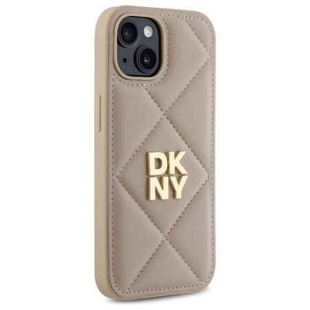 DKNY ETUI QUILTED STACK LOGO DO IPHONE 15 6.1 ZABEZPIECZENIE TELEFONU