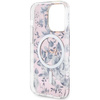 Etui Guess GUHMP14LHCFWSP na iPhone 14 Pro - różowe Flower MagSafe