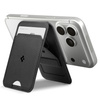 SPIGEN S314-1 SLIM FOLD TRIPOD MAGSAFE UNIVERSAL MAGNETIC CARD HOLDER BLACK