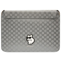 Etui Karl Lagerfeld Saffiano Monogram Choupette KLCS14SAKHPCG na laptopa 14" - srebrne