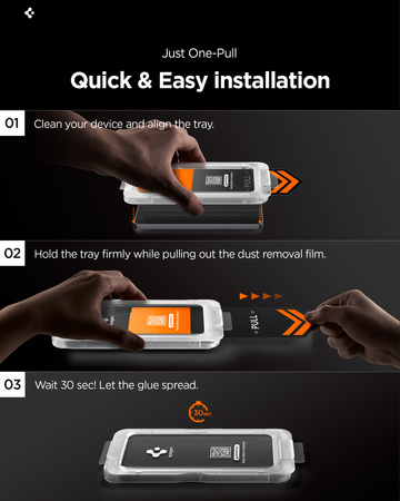 Spigen Glass tR EZ Fit Pro HD 2 Pack, transparency - Samsung Galaxy S26+