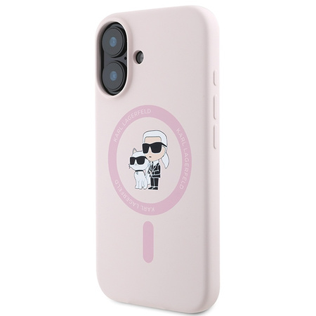 KARL LAGERFELD KLHMP16SSCMKCRHP ETUI DO MAGSAFE DO IPHONE 16 6.1 SILIKONOWE