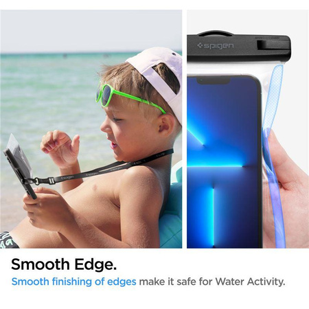 SPIGEN A601 UNIVERSAL WATERPROOF CASE 2-PACK CRYSTAL CLEAR