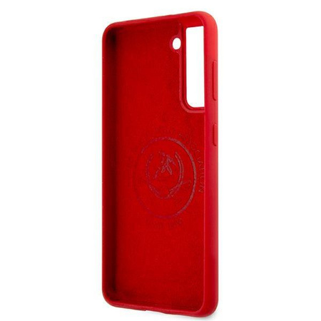 Etui U.S. Polo Assn. Silicone On Tone na Samsung Galaxy S21 - czerwone