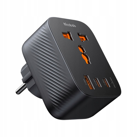 MCDODO PRZEJŚCIÓWKA ŁADOWARKA ADAPTER PODRÓŻNY WTYCZKA EU 3 X USB-C USB-A