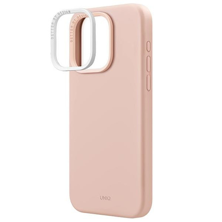 UNIQ etui Lino Hue iPhone 15 Pro Max 6.7" Magclick Charging różowy/blush pink