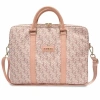 Torba Guess GCube Stripes GUCB15HGCFSEW na laptopa 16" - brązowa