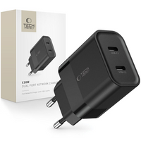 TECH-PROTECT C20W ŁADOWARKA 2-PORTOWA PD20W DO SMARTFONÓW I TABLETÓW