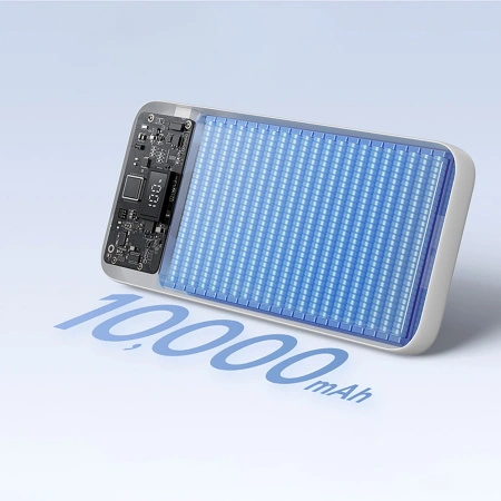 Powerbank Baseus Lipow 10000mAh 22,5W z dwoma wbudowanymi kablami (z kablem Baseus Simple USB-A - USB-C 3A 20cm) - biały