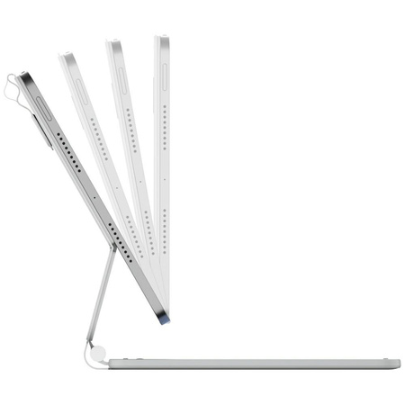Etui Typecase Edge z klawiaturą do iPad Air 11" 2024/2025 biały