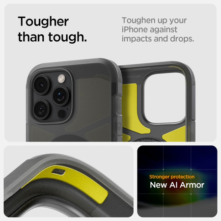 SPIGEN ETUI TOUGH ARMOR DO MAGSAFE DO IPHONE 16 PRO MAX WYTRZYMAŁE FROST