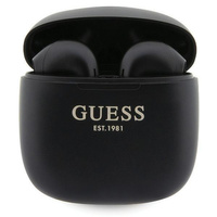 Słuchawki Bluetooth Guess GUTWST26PSK TWS + stacja dokująca - czarne Classic EST Logo