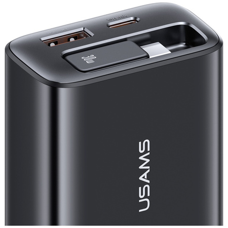 USAMS ŁADOWARKA 30W DO TELEFONÓW 1X USB-C 1X USB-A Z KABLEM SZYBKIE