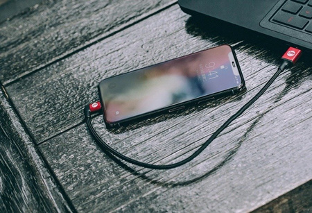 PGYTECH KABEL USB-A DO LIGHTNING MFI DO APPLE IPHONE 0,35M SZYBKIE