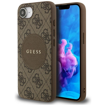 GUESS ETUI POKROWIEC TPU DO IPHONE 16E DO MAGSAFE 4G CIRCLE CLASSIC LOGO
