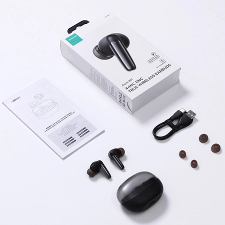 Douszne słuchawki bezprzewodowe Joyroom Jbuds Series JR-BB1 TWS - czarne