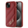 KARL LAGERFELD HARDCASE ETUI DO IPHONE 15 14 13 6.1 DIAGONAL QUILTED SCRIPT