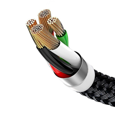 BASEUS KABEL 3W1 USB-C DO LIGHTNING MICRO DO TELEFONÓW IPHONE 0,3M ZESTAW