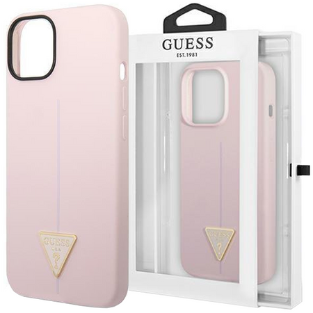 Guess GUHCP14MSLTGU iPhone 14 Plus 6,7" fioletowy/purple hardcase Silicone Triangle