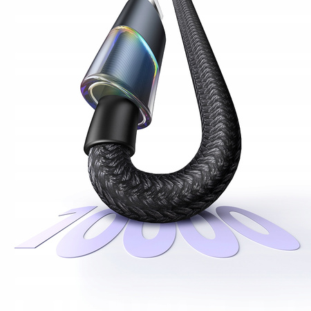 MCDODO KABEL USB-A USB-C SZYBKIE ŁADOWANIE USB TYP C 6A 100W 1M LED CZARNY