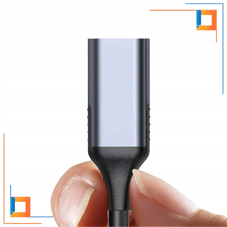 CO2 ADAPTER HDMI DO DISPLAYPORT 1.4 KABEL HDMI - DP FHD 240HZ 4K 60HZ HDR