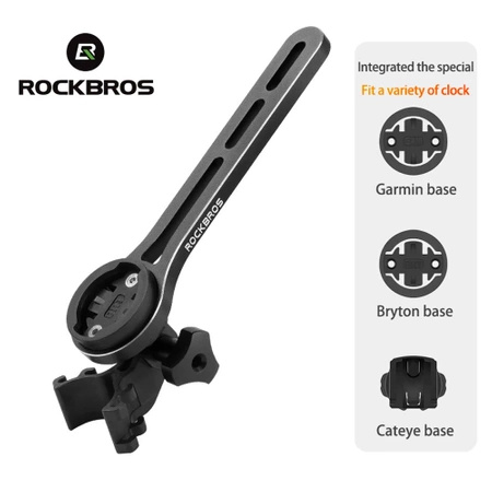 Uchwyt rowerowy Rockbros 29210005002 Garmin Bryton Cateye na kierownicę - czarny
