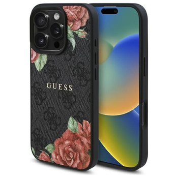 GUESS ETUI MAGNETYCZNE DO IPHONE 16 PRO MAX 6.9 HARDCASE 4G PRINT FLOWERS