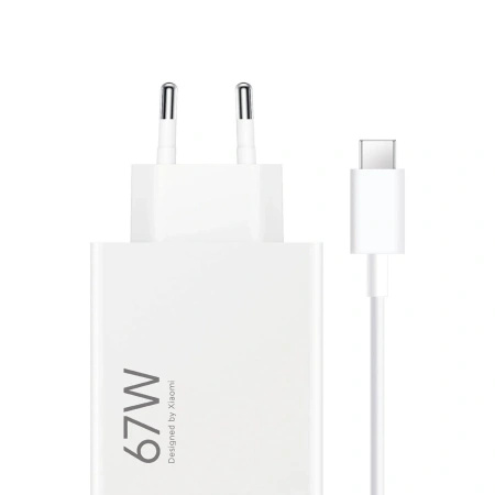 XIAOMI ŁADOWARKA SIECIOWA 67W 6.2A USB-A DO SMARTFONÓW USB-C Z KABLEM