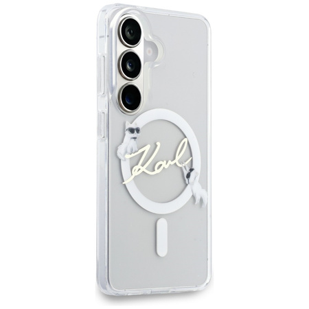 Etui Karl Lagerfeld IML KC Script        MagSafe do Samsung Galaxy S26 przezroczysty