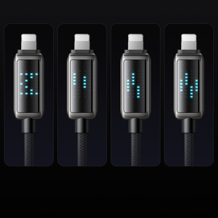 MCDODO ŁADOWARKA KABEL USB-C LIGHTNING SZYBKIEGO ŁADOWANIA DO IPHONE 1M LED