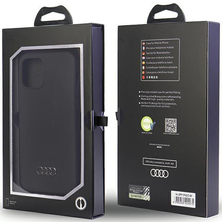 Etui Audi Silicone Case na iPhone 12 / iPhone 12 Pro - czarne AU-LSRIP12P-Q3/D1-BK