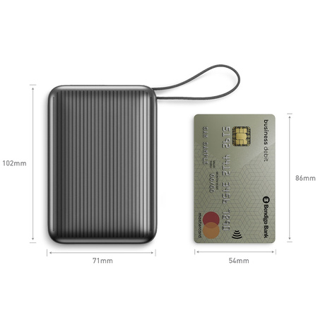 PowerBank Energea Integra Ultra 45       20000mAh kabel USB-C PD45W szary