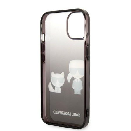 Karl Lagerfeld KLHCP14STGKCK iPhone 14 6,1" hardcase czarny/black Gradient Ikonik Karl & Choupette