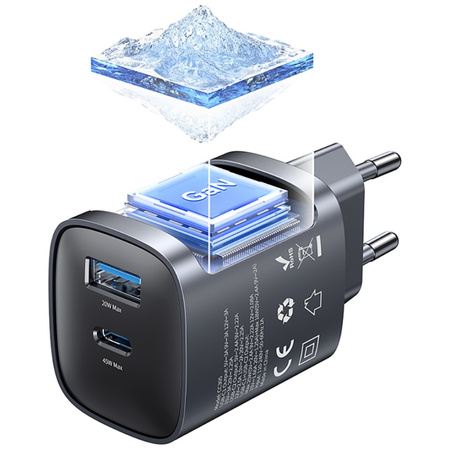 USAMS ŁADOWARKA SIECIOWA GA70 DO APPLE IPHONE 12 13 14 45W PD USB-A