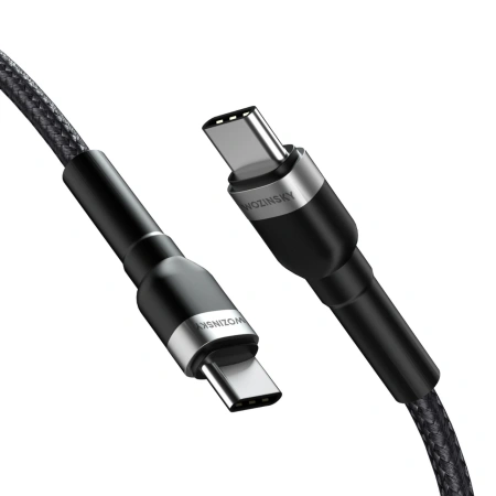 WOZINSKY KABEL USB-C 2M PD 65W DO TELEFONÓW I AKCESORII SZYBKIE ŁADOWANIE