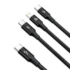 BASEUS KABEL 3W1 USB DO MICRO USB DO LIGHTNING USB-C DO TELEFONÓW 1.5M