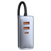 Baseus Share Together ładowarka samochodowa 3x USB / USB Typ C 120W PPS Quick Charge Power Delivery szary (CCBT-B0G)