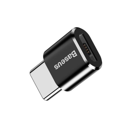 BASEUS ADAPTER PRZEJŚCIÓWKA MICRO USB DO USB TYPE C TELEFON TABLET CZARNY