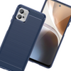Carbon Case etui Xiaomi Redmi Note 11E /Redmi 10 5G / Redmi 10 Prime+ 5G / Poco M4 5G elastyczny silikonowy karbonowy pokrowiec niebieskie