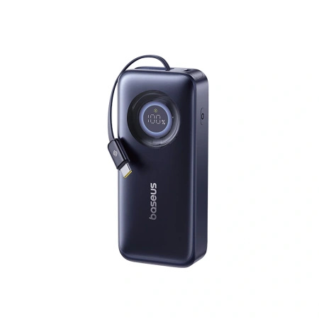 Powerbank Baseus EnerCore CR11 20000mAh 67W ze zwijanym kablem USB-C - czarny