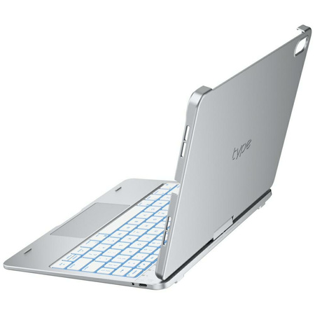 Etui Typecase Flexbook Touch             z klawiaturą do iPad 11" (A16) 2025 / iPad 10.9" 2022 srebrny