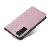 Magnet Strap Case etui do Samsung Galaxy S22 Ultra pokrowiec portfel + mini smycz zawieszka różowy