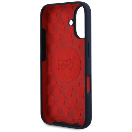 Etui Red Bull HC Silicone ORBR20 Logo    Red Lining do iPhone 16 MagSafe granatowy