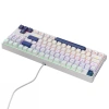 Klawiatura gamingowa Machenike K500B-B87 przewodowa mechaniczna podświetlana Red Switch - biała