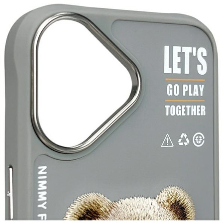 NIMMY ETUI CASE POKROWIEC DO IPHONE 16 6.1 SZARY OCHRONA PRZED ZDERZENIAMI