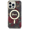 Etui Guess GUHMP14XHCFWSA na iPhone 14 Pro Max 6.7" zielony/khaki hardcase Flower MagSafe